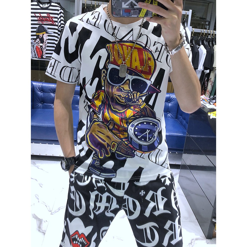 Bộ đồ thể thao nam, Bộ Thể Thao Nam Mùa Hè đi biển cá tính chất liệu thun lạnh cao cấp mềm mịn thoáng mát | BigBuy360 - bigbuy360.vn