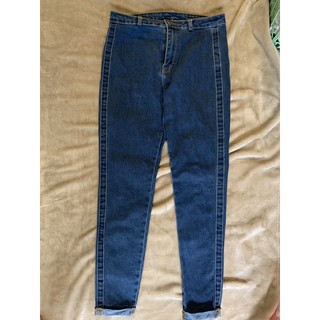 áo sơ mi trăng h&m + quần bò mango sz S