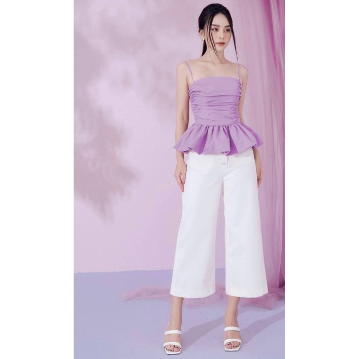 Áo 2 Dây Peplum HITEST