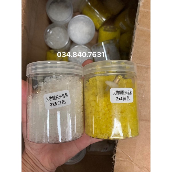 Combo kẹp mồi + chun 2000 cái loại to , giá rẻ