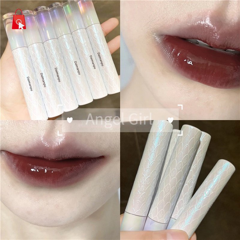 Son Bóng Hiệu Ứng Gương Dưỡng Ẩm Làm Trắng Tự Nhiên Không Dễ Lem Vào Cốc