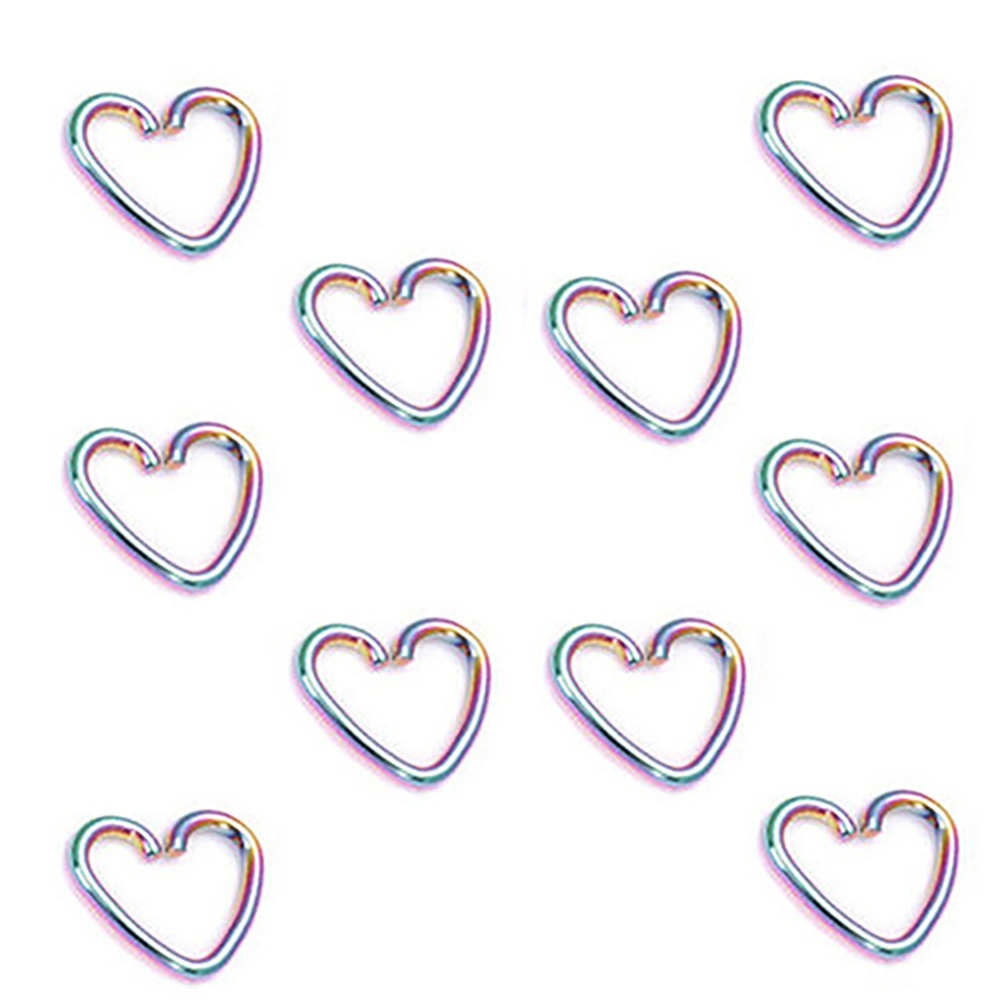 Bộ 10 đôi khuyên tai hình trái tim/ ngôi sao thiết kế xinh xắn cho nữ