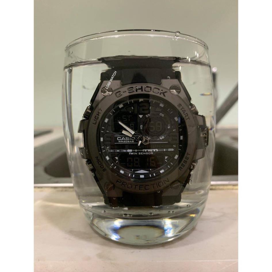 Đồng hồ nam G-shock  GTS 8600 Original –Chống nước 3ATM Viền Thép không gỉ, Hai máy độc lập, Bấm giờ, đèn LED Đa múi giờ | BigBuy360 - bigbuy360.vn