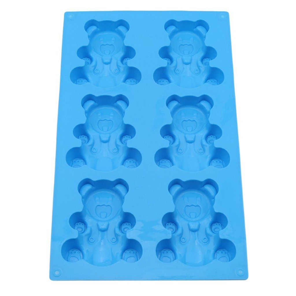 Khuôn Silicone Làm Bánh Hình Gấu Gummy Dễ Thương