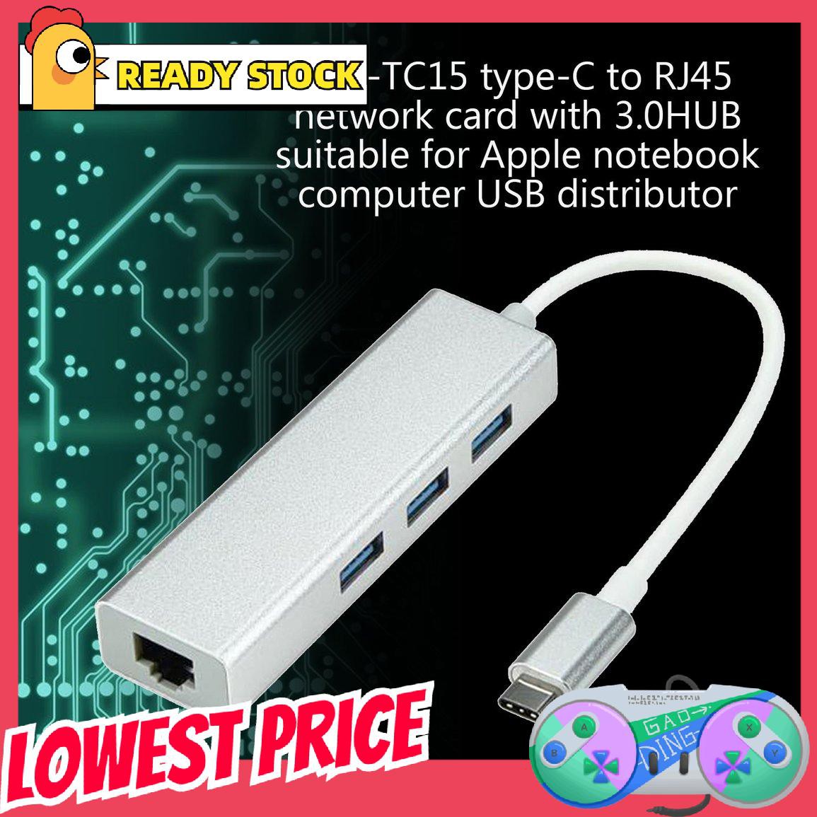 Bộ Chuyển Đổi Usb 3.1 Usb-C Type C 10 / 100 / 1000 Mbps Gigabit Ethernet Rj45 Lan