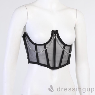 Dre-quần áo định hình lưới phối cảnh dây thắt lưng dành cho nữ khi đi du lịch