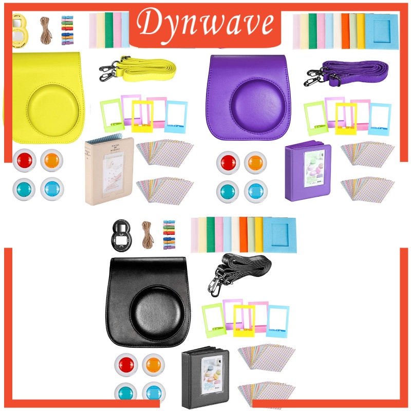 [DYNWAVE] Accessories Bundle Kit For Fujifilm Instax Mini 9 Camera With Straps