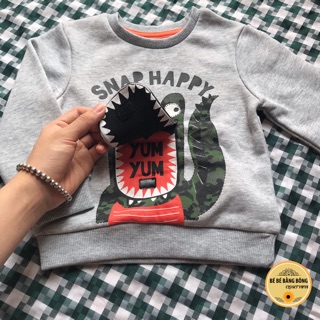 Áo nỉ bé trai Primark cá sấu 3D.