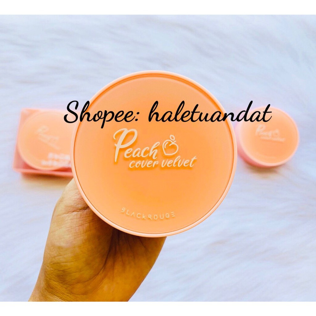 PHẤN NƯỚC “TRÁI ĐÀO” BLACK ROUGE PEACH COVER VELVET CUSHION | BigBuy360 - bigbuy360.vn