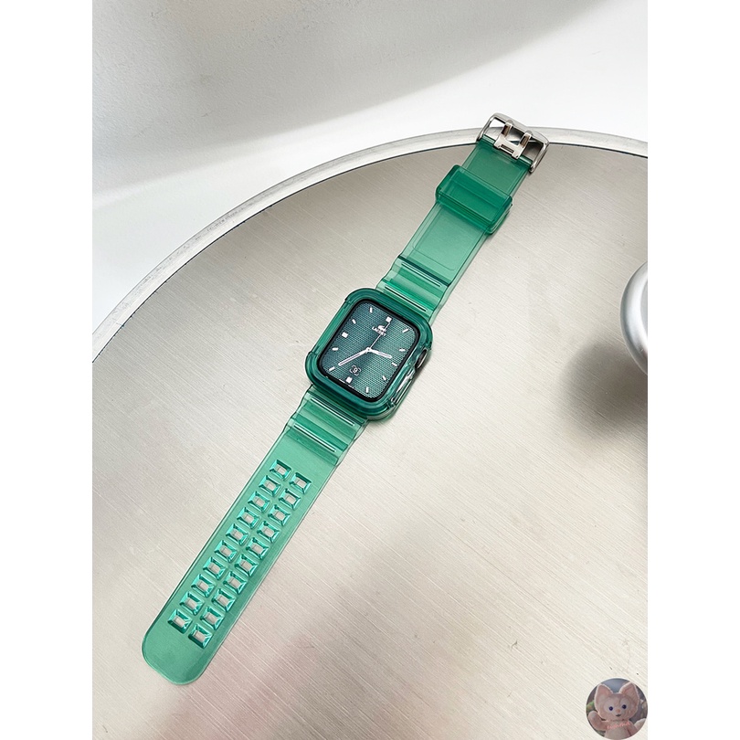 Dây đeo trơn màu thay thế cho đồng hồ thông minh Apple iWatch Series 7 6 SE 5 4 3 2 1 cỡ 41mm 45mm 40mm 44mm 42mm 38mm