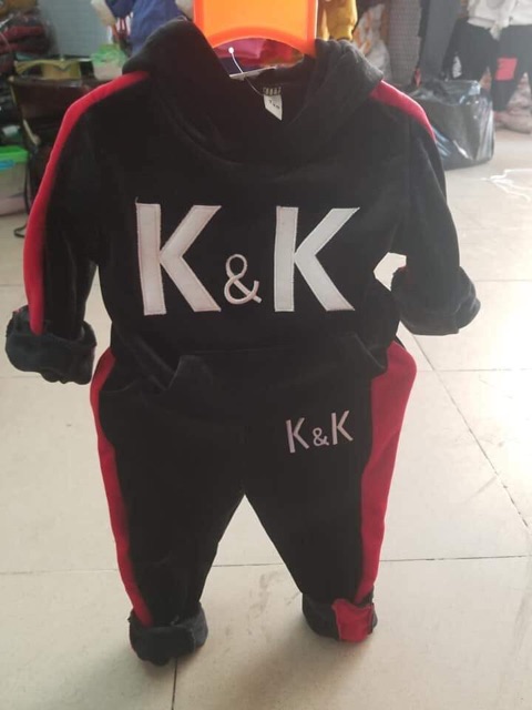 Bộ nỉ nhung cho bé size 20-38kg