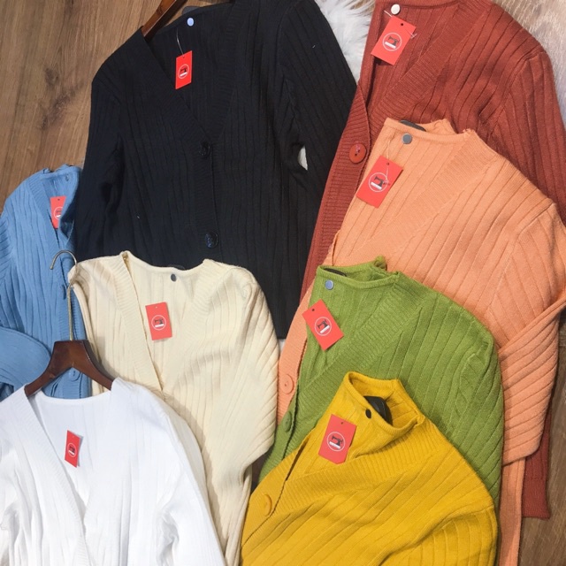 Áo len cardigan 3 khuy hàng Quảng Châu - SCXA71