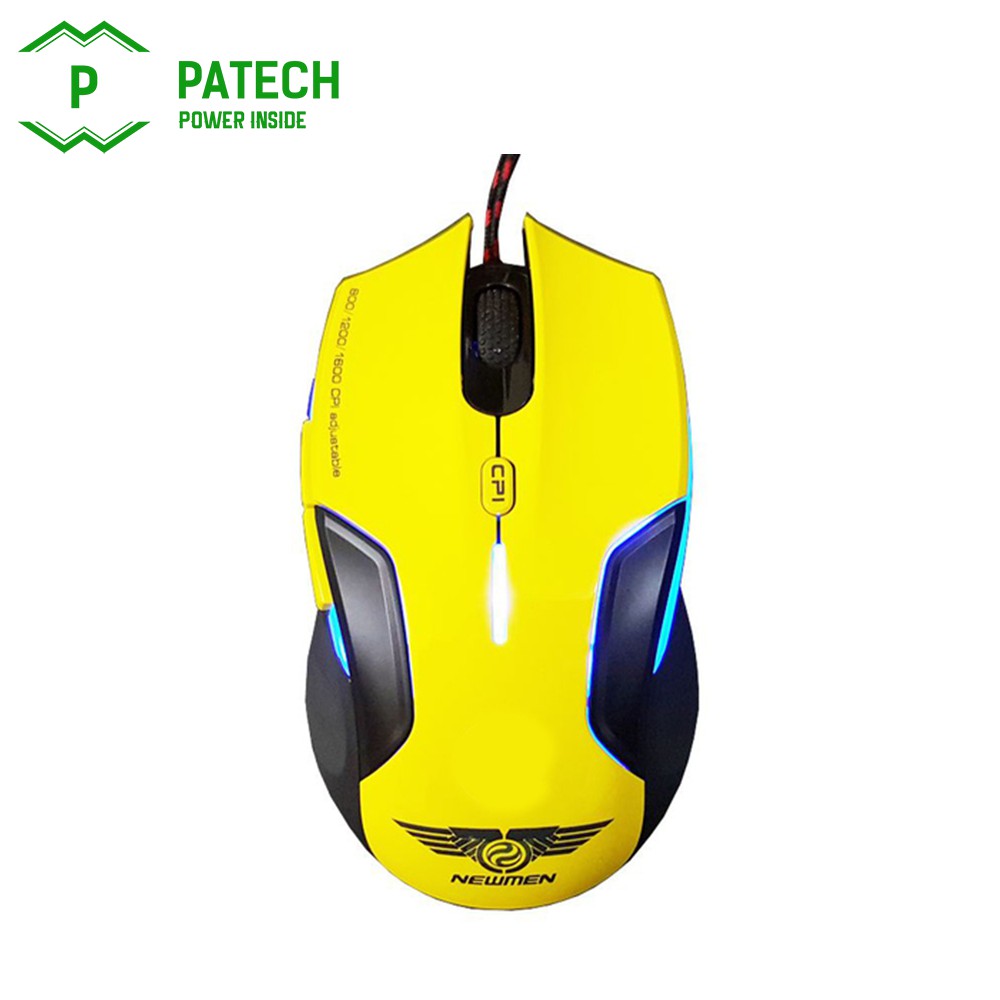 Chuột máy tính có dây NEWMEN N500plus kèm LED dùng cho văn phòng và gaming