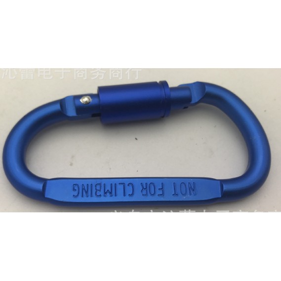 Móc khóa PHƯỢT THỦ CARABINER chữ D - khóa xoay 8cm - hợp kim NHÔM CAO CẤP NHẸ BỀN