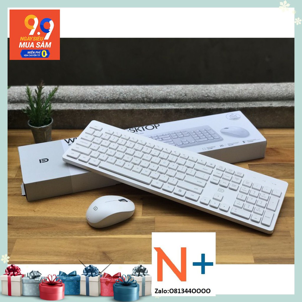 Bộ bàn phím chuột không dây FORTER IK7300 - Chính hãng cao cấp