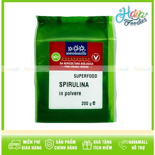 [HÀNG CHÍNH HÃNG] Bột Tảo Spirulina Hữu Cơ Sottolestelle - Organic Spirulina Powder