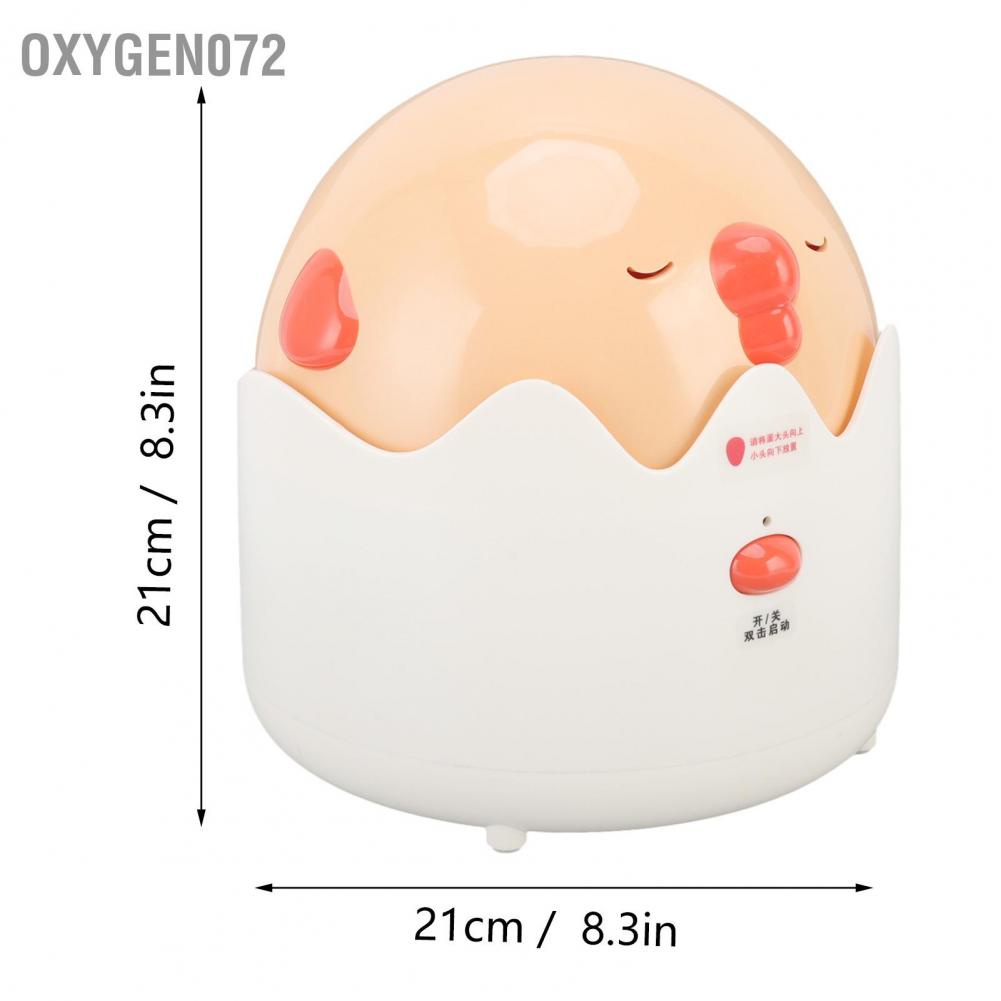 Oxygen072 Phích cắm Egg Spinner Sử dụng Thực phẩm dày Lớp ABS Silicone Đáy Trứng Vàng cho Gia đình Hoa Kỳ Cắm 100V đến 240V