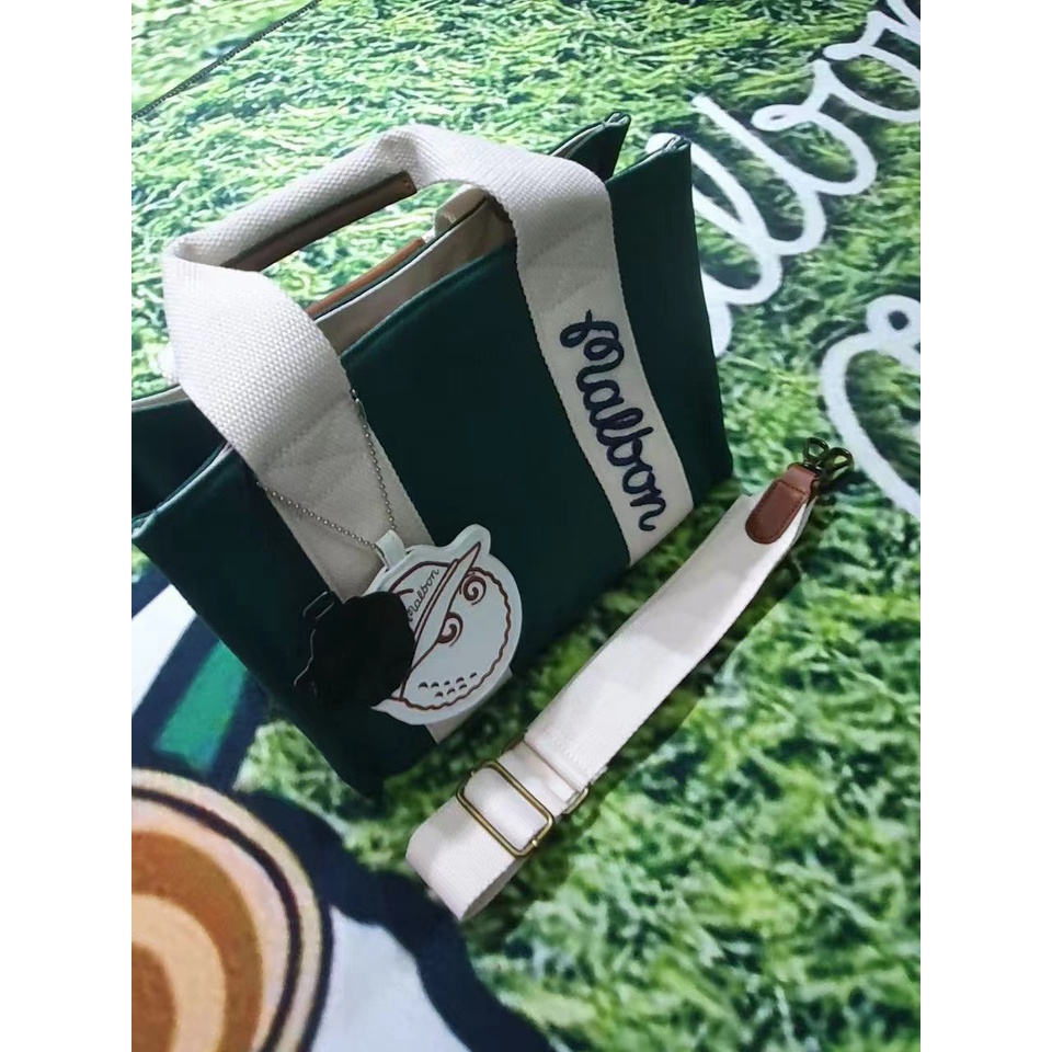 Túi Xách Canvas Malbon Hàn Quốc Dễ Phối Đồ Thời Trang Chơi golf Ngoài Trời Cho Nữ HLWG
