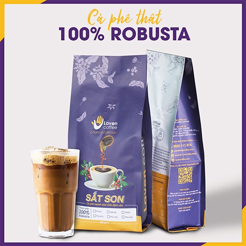 [CÀ PHÊ THẬT] 100% Robusta Honey/Natural Laven Coffee - SẮT SON cà phê mạnh như tình đậm sâu