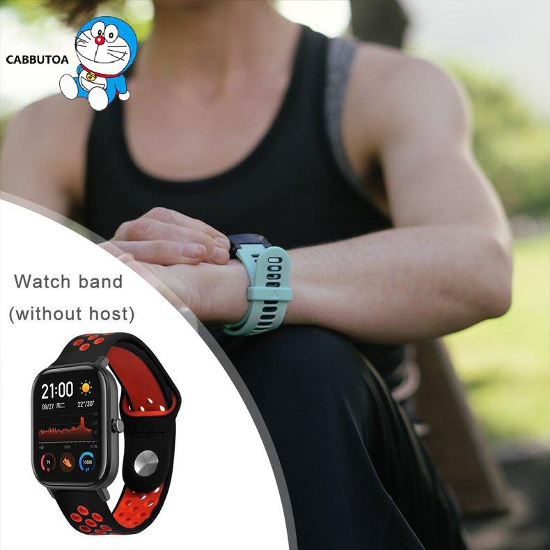 Dây Đeo Silicon Hai Màu Cho Đồng Hồ Amazfit Gts