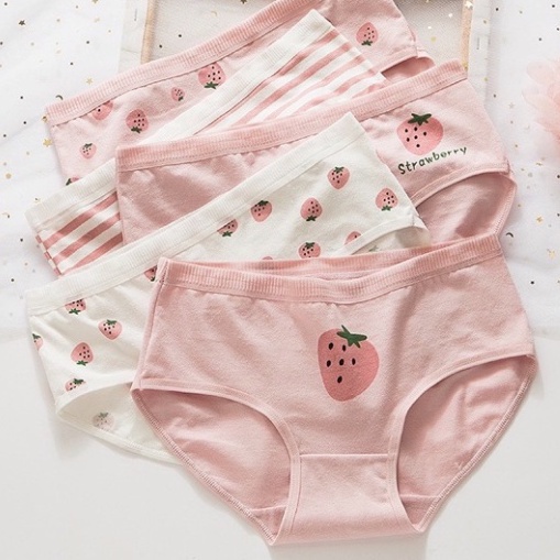 Quần lót nữ cotton cạp to dễ thương KIMCHIBIKINI chip siêu đẹp khử mùi mềm mại thoáng mát QL028