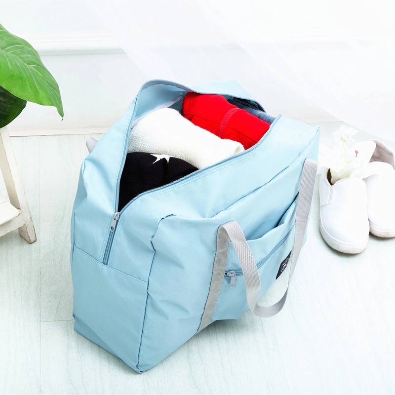 Túi xách xếp gọn chống thấm nước sức chứa lớn đựng giày/mền/quần áo tiện lợi khi du lịch phong cách Unisex