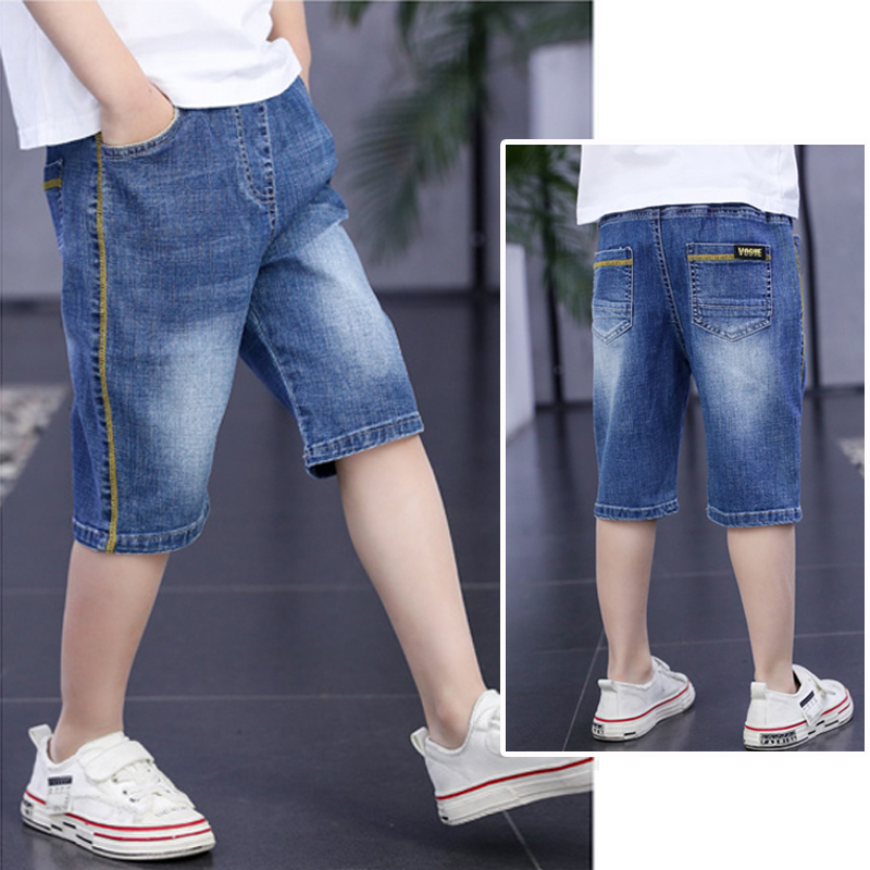 Quần Short Jeans Lưng Thun Thời Trang Mùa Hè Cho Bé Trai