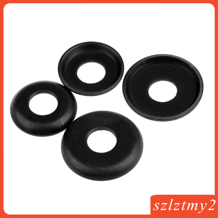 [galendale] 4 Pieces Replacement LONGBOARD / SKATEBOARD Truck WASHERS - Black