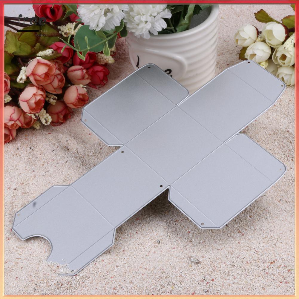 Khuôn Cắt Giấy Kim Loại Hình Hộp Quà Vuông Xinh Xắn