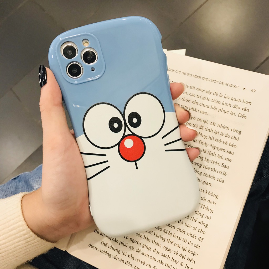 [ IPHONE ] Ốp Lưng Viền Cong Silicon Chống Sock, Va Đập Bảo Vệ Camera Doraemon - J007