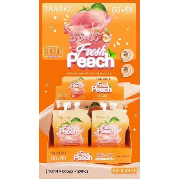 Kem nền trái đào TANAKO Fresh Peach Thái Lan | BigBuy360 - bigbuy360.vn