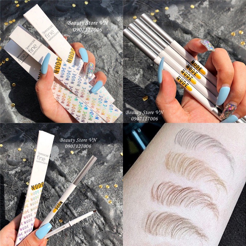 [FREESHIP💋] Chì Kẻ Mày Phẩy Sợi Dupe ABH Brow Wiz Siêu Mảnh 1.5mm [Tặng 1 Lõi]