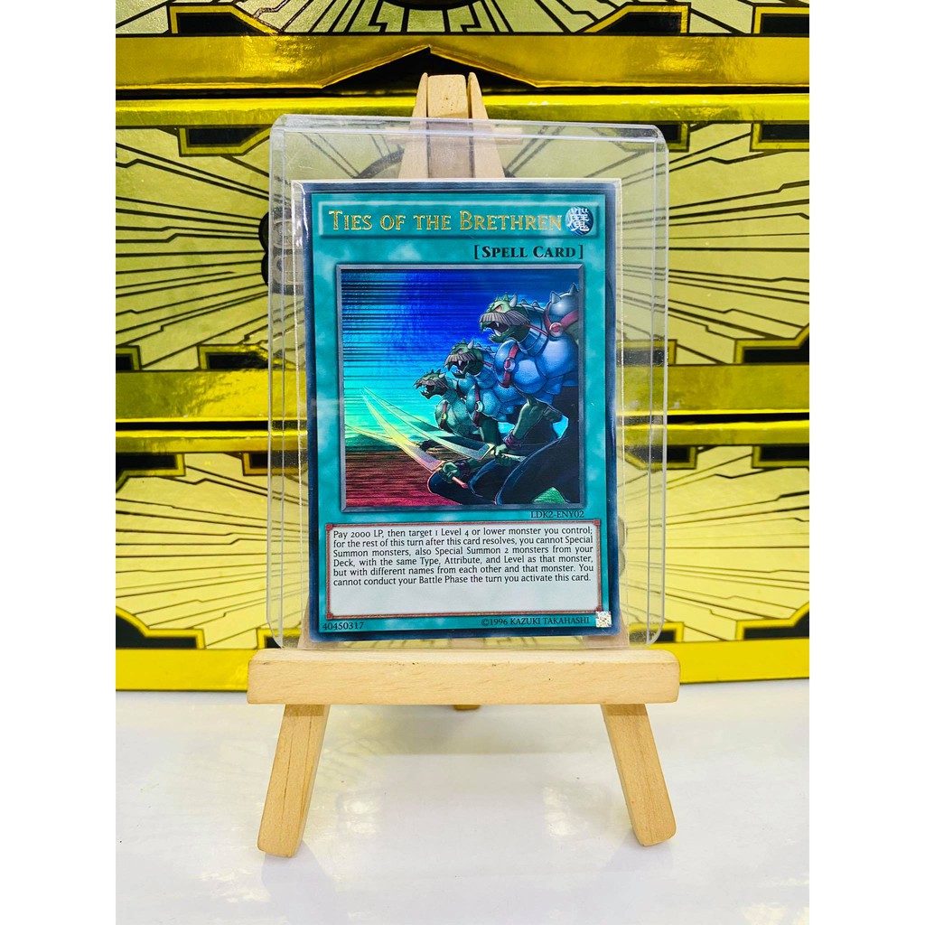 [ Dưa Hấu Yugioh ] Lá bài thẻ bài Ties of the Brethren - Ultra Rare - Tặng bọc bài nhựa bảo quản