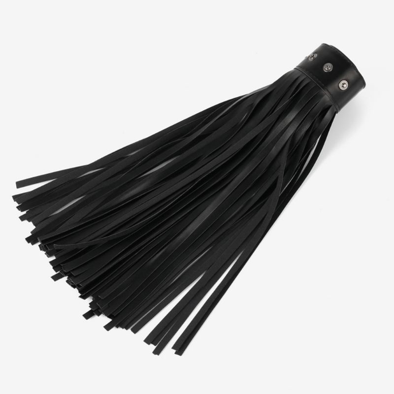 Xiangbao Chân Váy Tua Rua Lưng Cao Giả Da Phối Nút Khóa Phong Cách Punk Halloween Cho Nữ