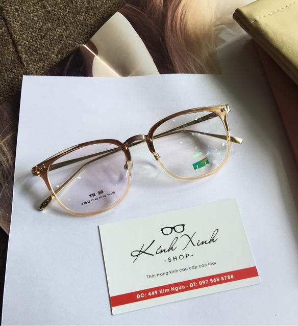 Kính gọng Mắt vuông Kim loại KOREA - GouKorea1