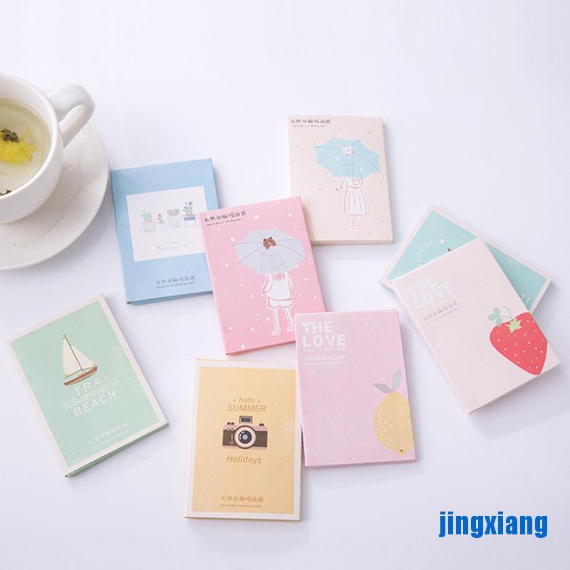 [Hàng mới về] Giấy thấm dầu vỏ họa tiết hoạt hình phong cách Hàn Quốc dễ thương | BigBuy360 - bigbuy360.vn