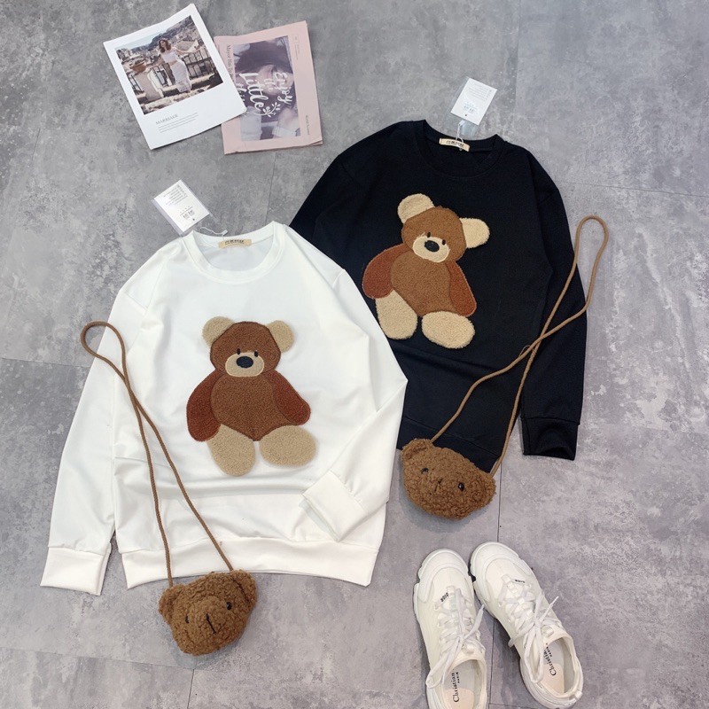 Siêu kute Set Áo Gấu mix túi Gấu