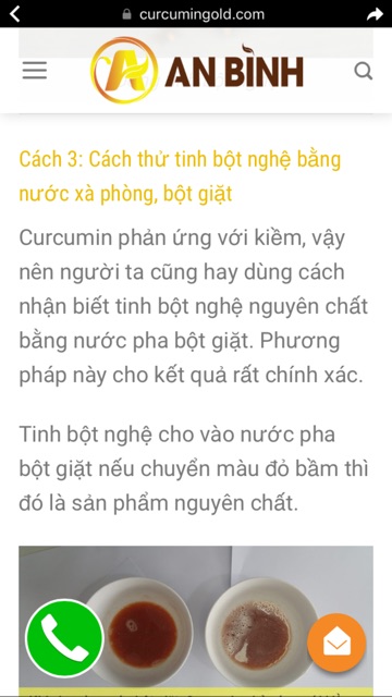 1kg tinh bột nghệ nguyên chất( Bao test - có giấy chứng nhận)