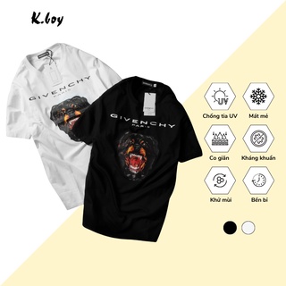 Áo Thun Nam Tay Ngắn Kboy Áo Phông Dáng có 2 màu Trắng Đen Cotton in hình hoạ tiết độc đáo, vải co giãn 4 chiều - V221