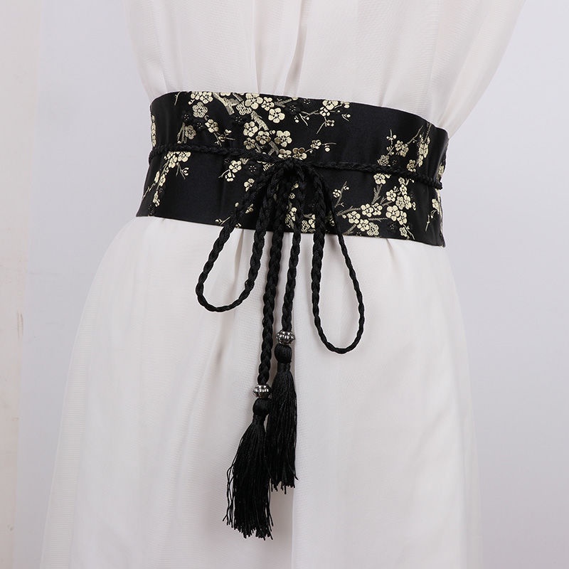 Thắt Lưng Satin Phong Cách Retro Thời Trang Cho Nữ [Flameameer1]