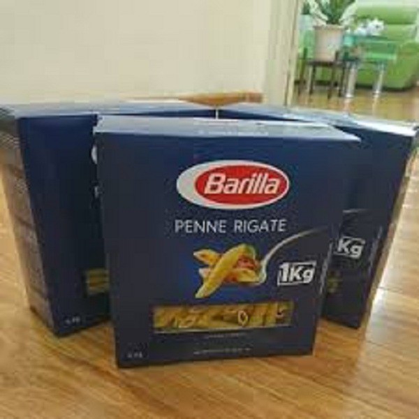 Combo 3 hộp Mỳ ý nui Barilla hình ống tre N073 Penne 1kg (Barilla Pasta Penne Rigate No.73 – 1kg)