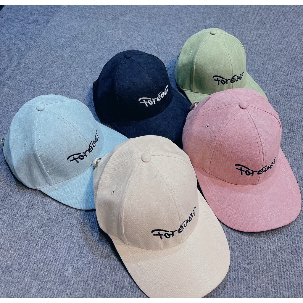 Mũ lưỡi trai Nón kết thêu chữ FOREVER Fashion 390 phong cách Ulzzang form unisex nam nữ
