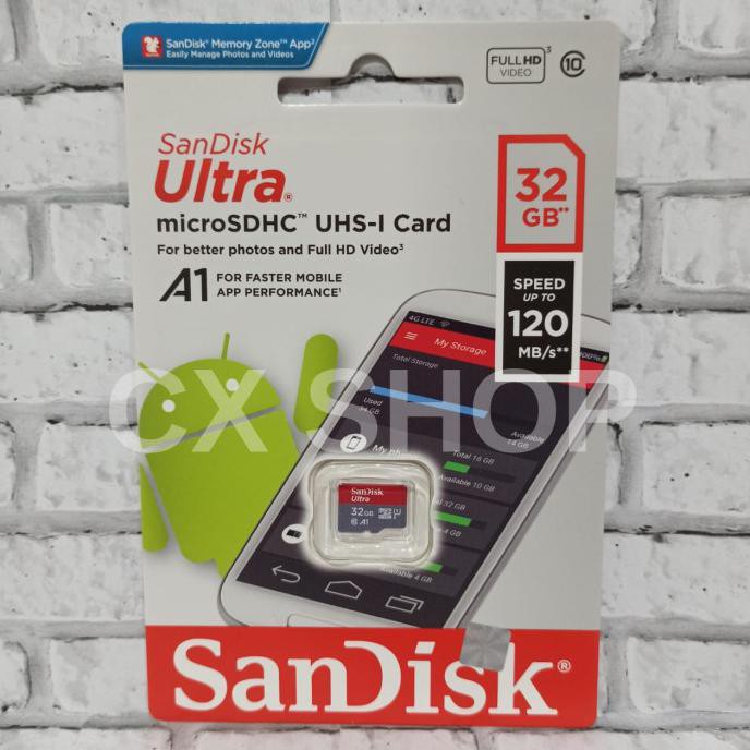 Micro Sd Sandisk Ultra Microsd 32gb A1 98mb / S Microsdhc Uhs-I