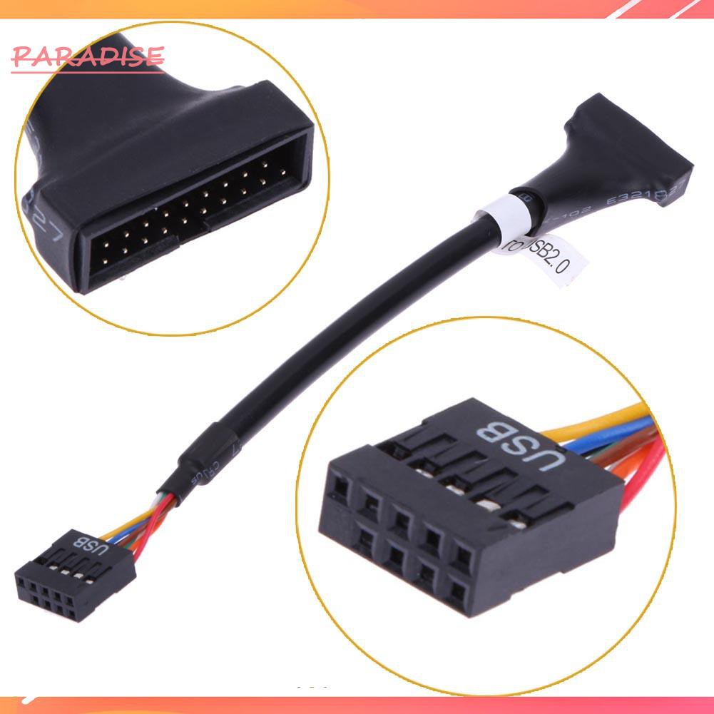 Dây Cáp Bo Mạch Chủ Chuyển Đổi Usb 3.0 20 Pin Sang Usb 2.0 9 Pin