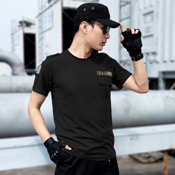 Áo thun nam lính mỹ ngầu - Vải cotton 90 % - Thấm mồ hôi