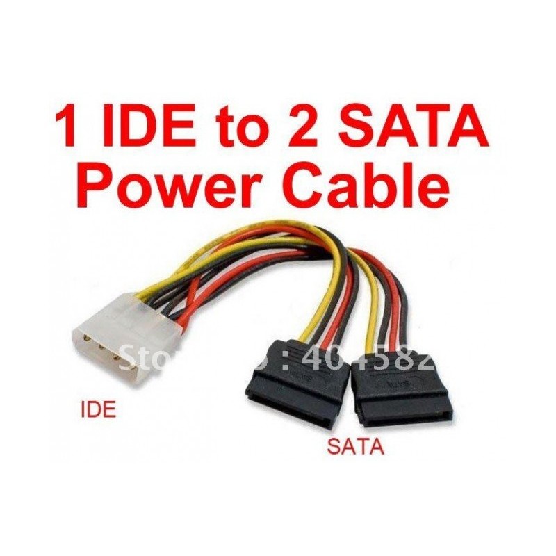 CÁP NGUỒN Ổ CỨNG 1 ATA SANG 2 SATA-C8