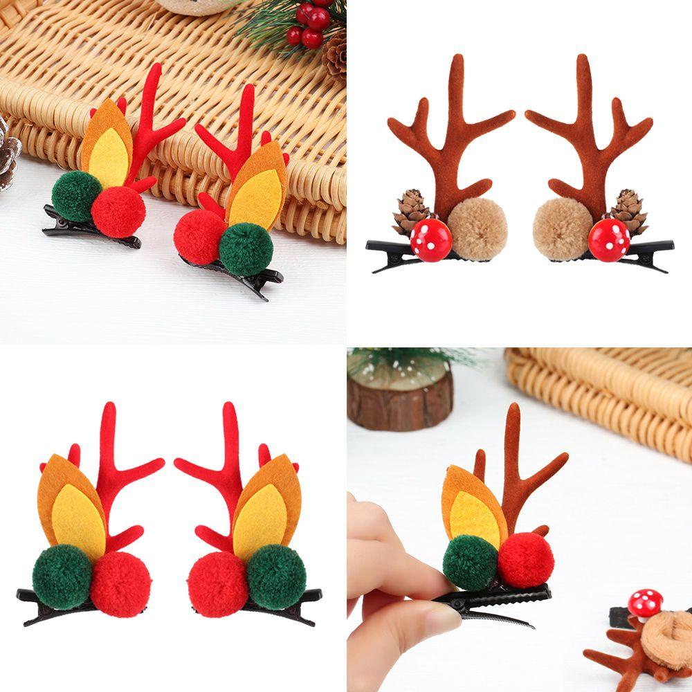 Set 2 Kẹp Tóc Hình Sừng Hươu Xinh Xắn