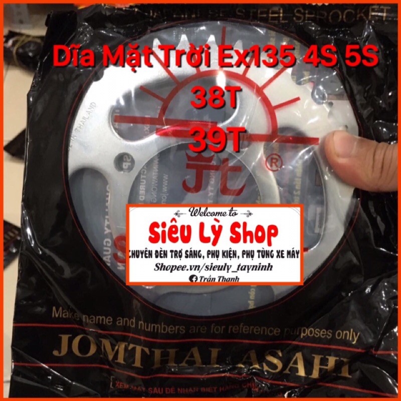 Dĩa Mặt trời cho Ex135 4S 5s 38T 39T