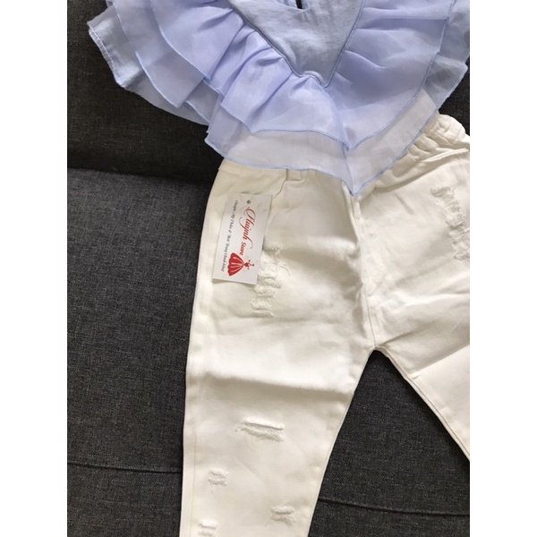 Quần Kaki Trắng 8-35kg Cho Bé Trai và Gái