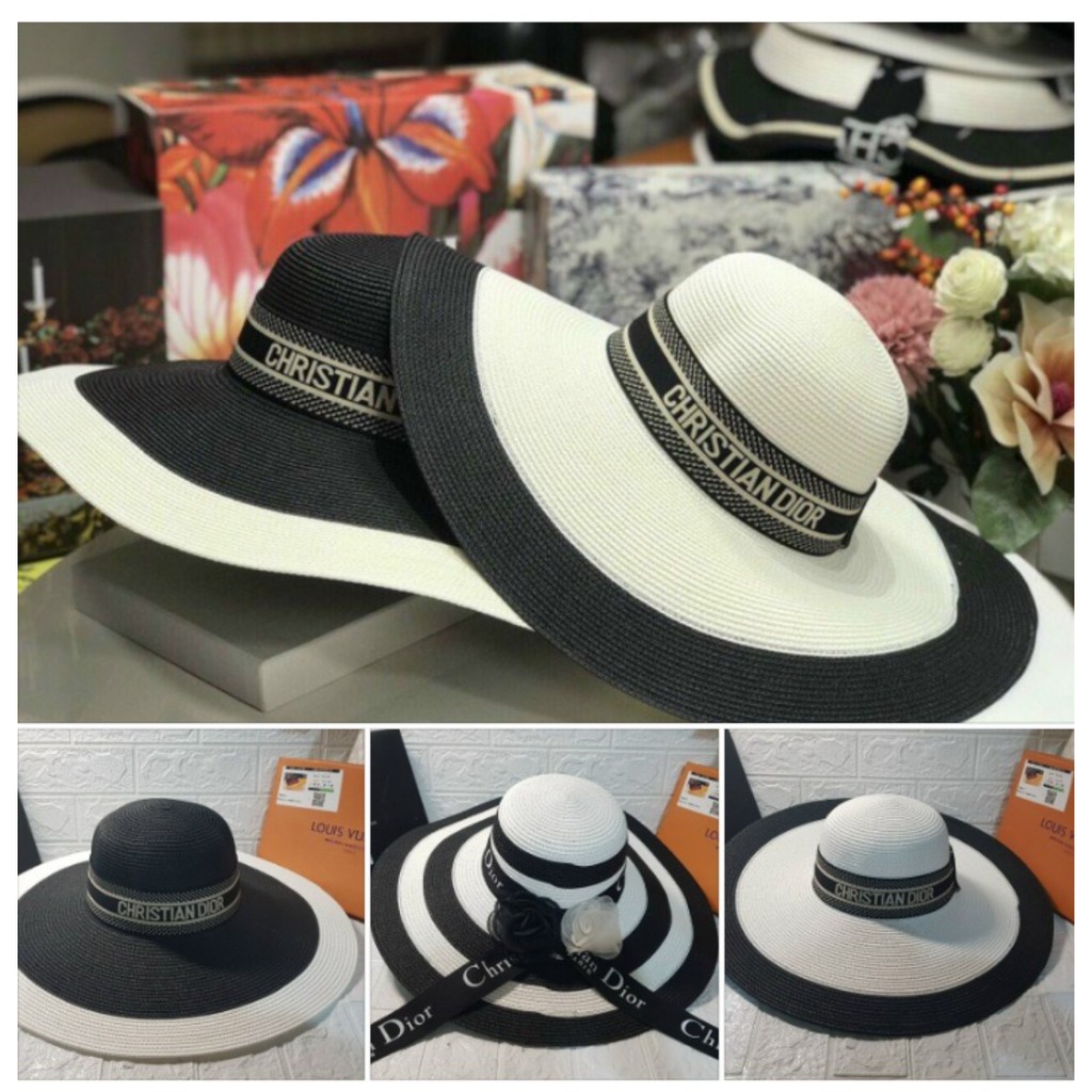 Mũ Cói thời trang đi biển Vành Rộng sang chảnh (giá sỉ)